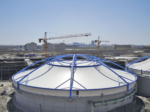 乌兰察布市污水池加盖张拉膜景观 - 厂家